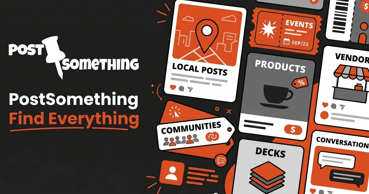 Post something. Find everything local. | PostSomething